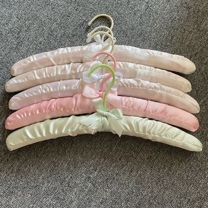 NOT AVAILABLE. 5 Satin Hangers
